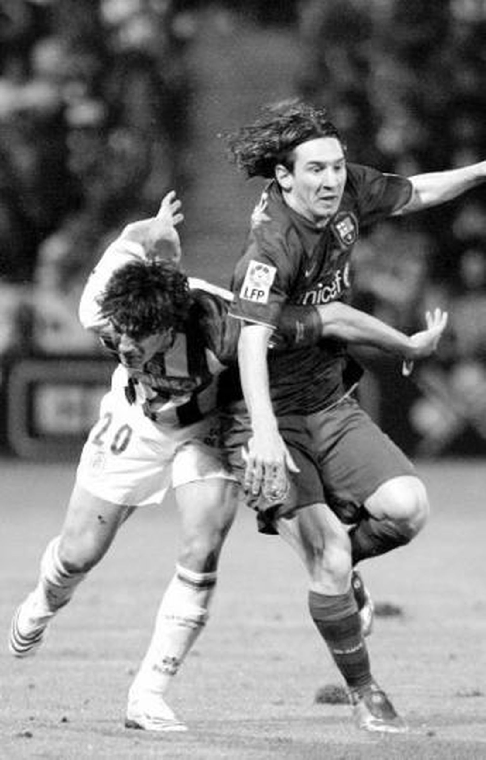 Messi reapareció ante el Recreativo de Huelva.