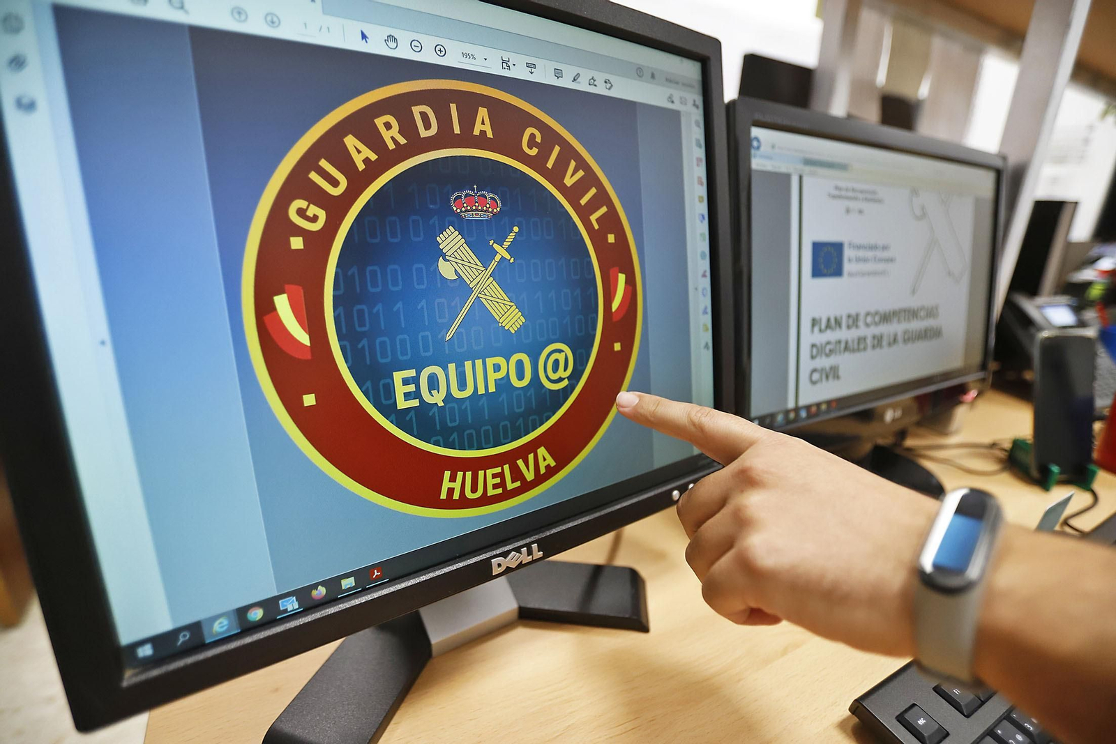 El emblema del joven Equipo @, creado por la Guardia Civil en 2021.