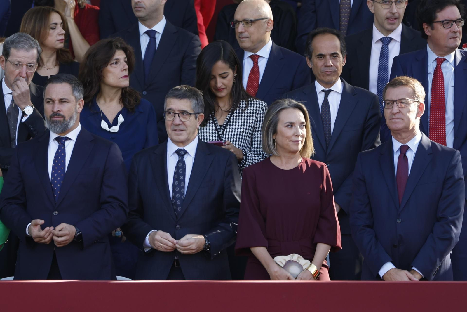 Santiago Abascal, Patxi López, Cuca Gamarra y Alberto Núñez Feijóo.