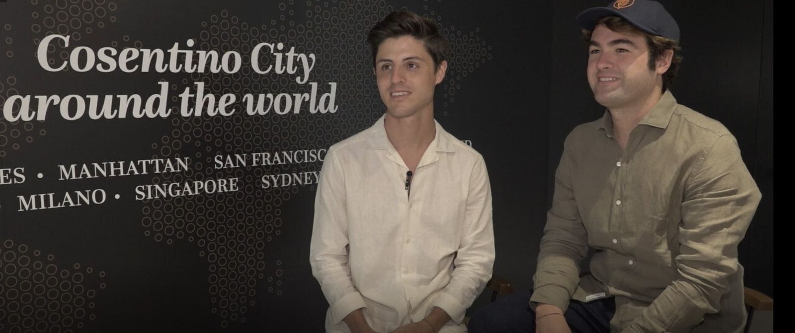 Sigfrido Serra y Mateo Climent de SINMAS declaran su admiración por la colección de Dekton