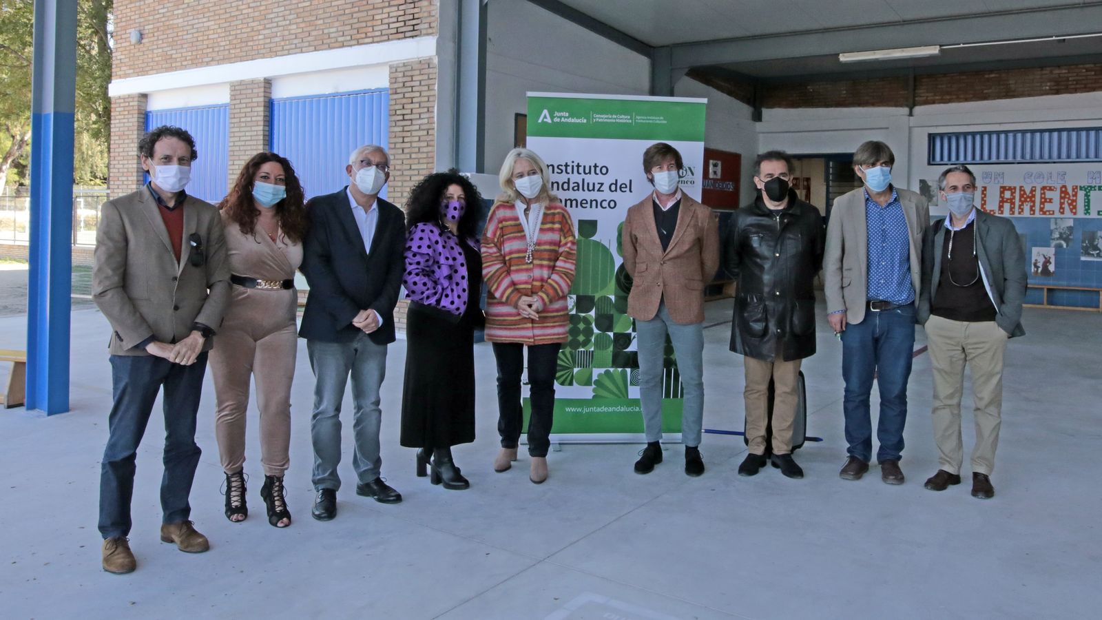 Presentación de la 'oca flamenca' en el colegio San Juan de Dios