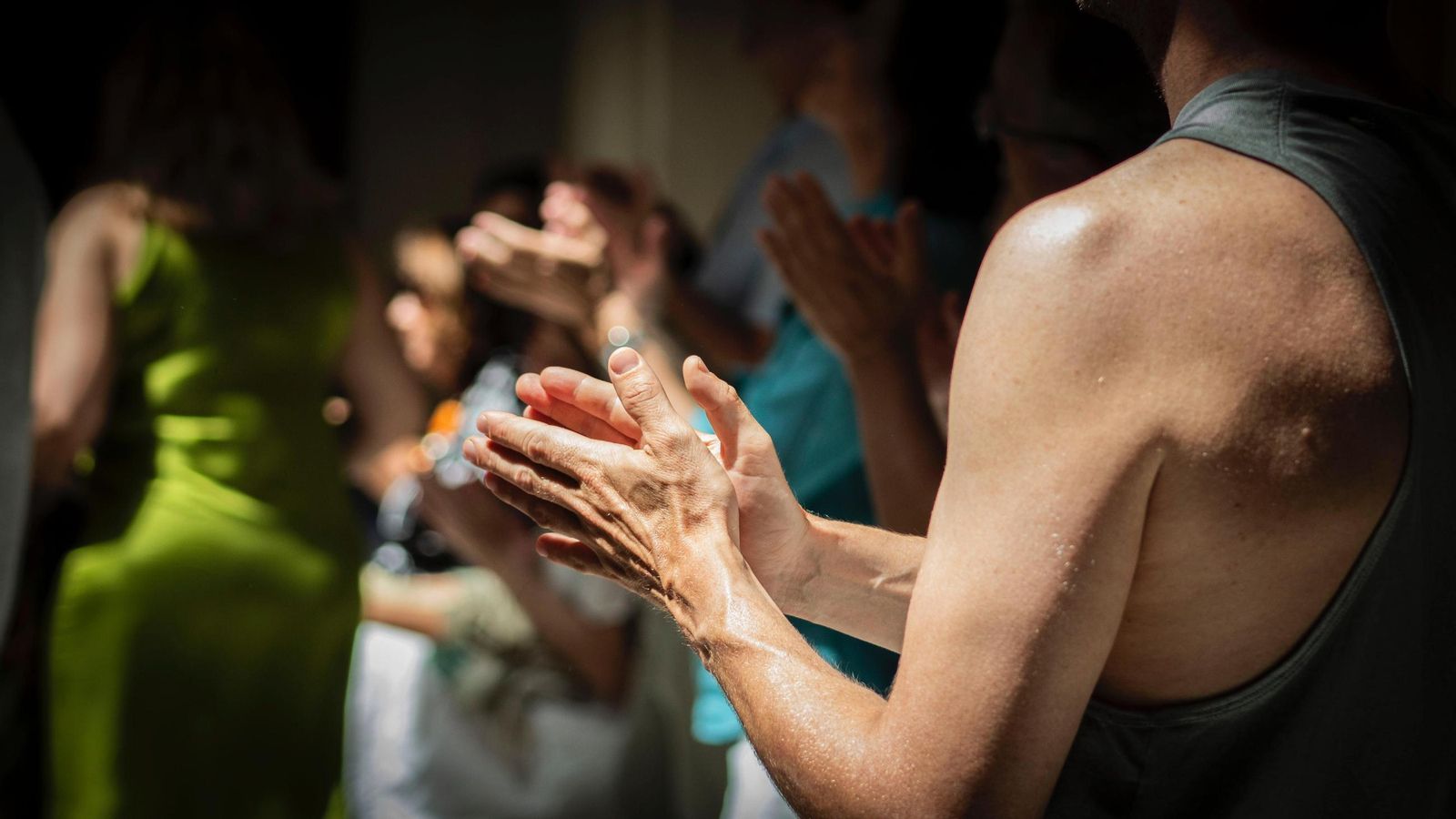 El público disfrutó de lo lindo tocando las palmas.