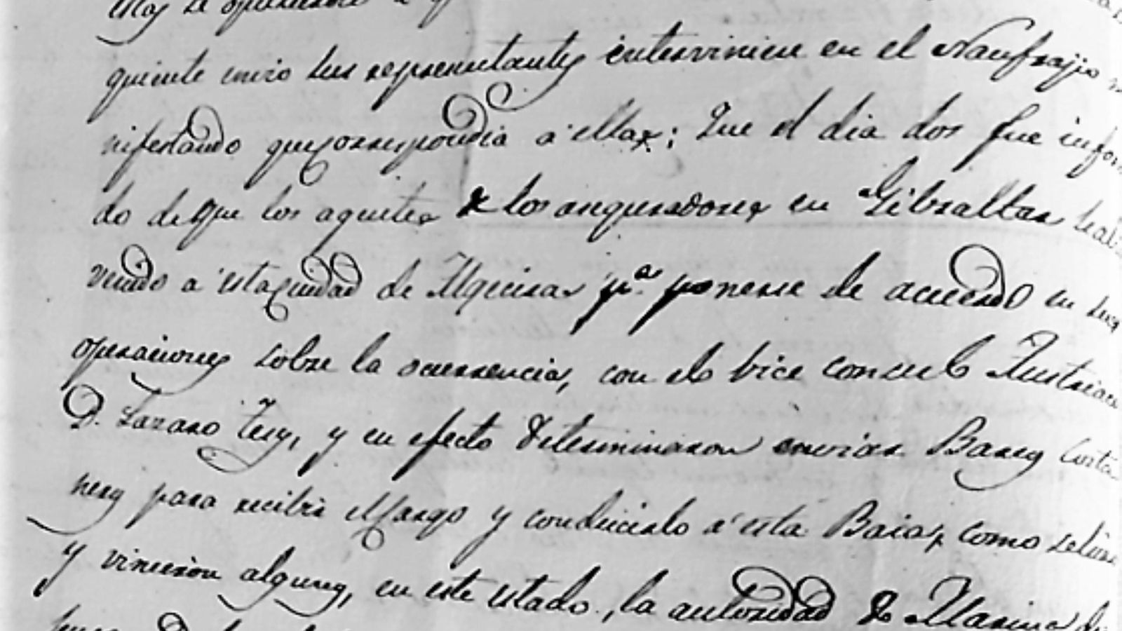 Extracto de la declaración de Jacuzzi en Algeciras.