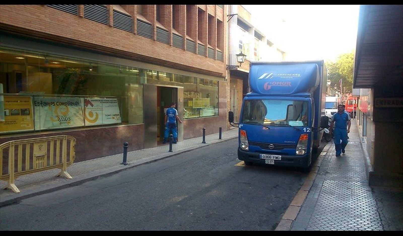 Un momento de la mudanza