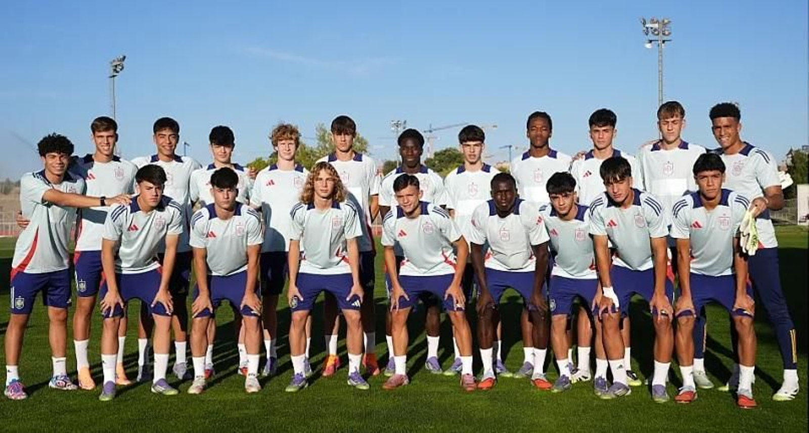 España sub 17, antes del torneo.