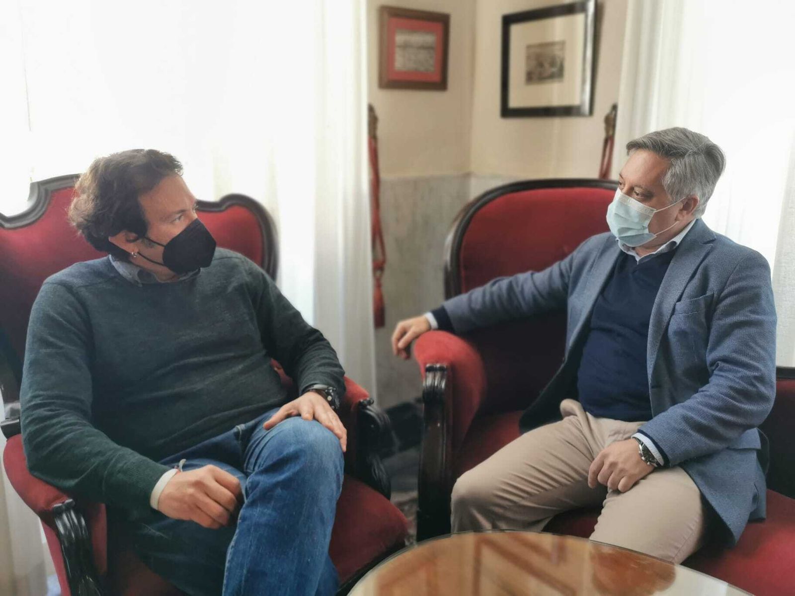 El alcalde de Cádiz, José María González, y el portavoz del PSOE, Óscar Torres.