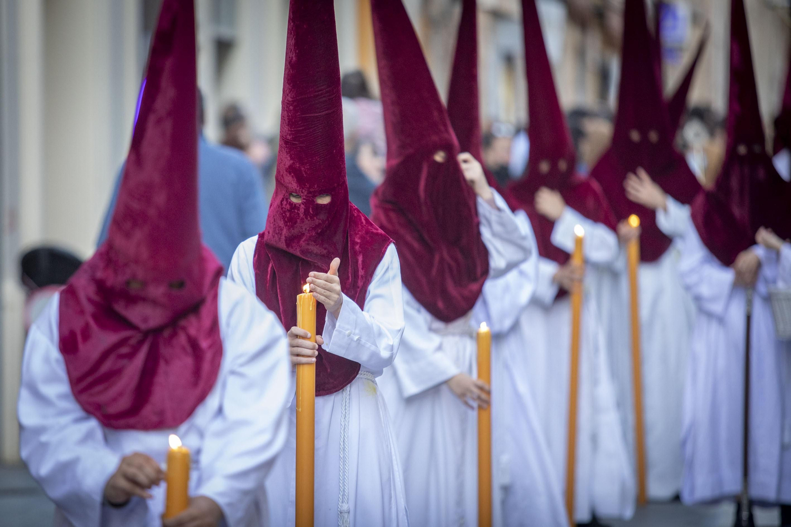Las imágenes de la cofradía de Ecce-Homo en la Semana Santa de Cádiz 2022
