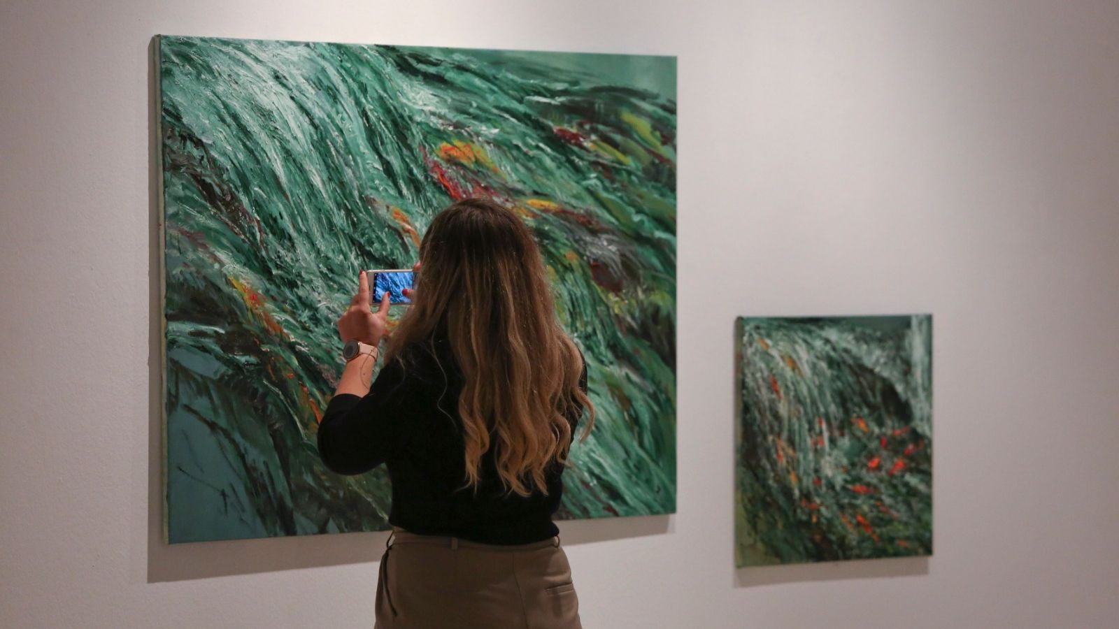 Pinturas reunidas en la muestra.