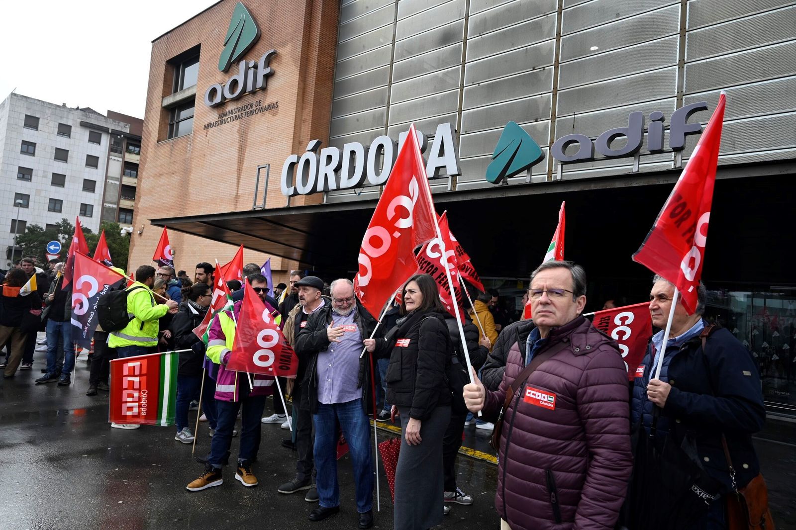 Las imágenes de la huelga del ferrocarril en Córdoba