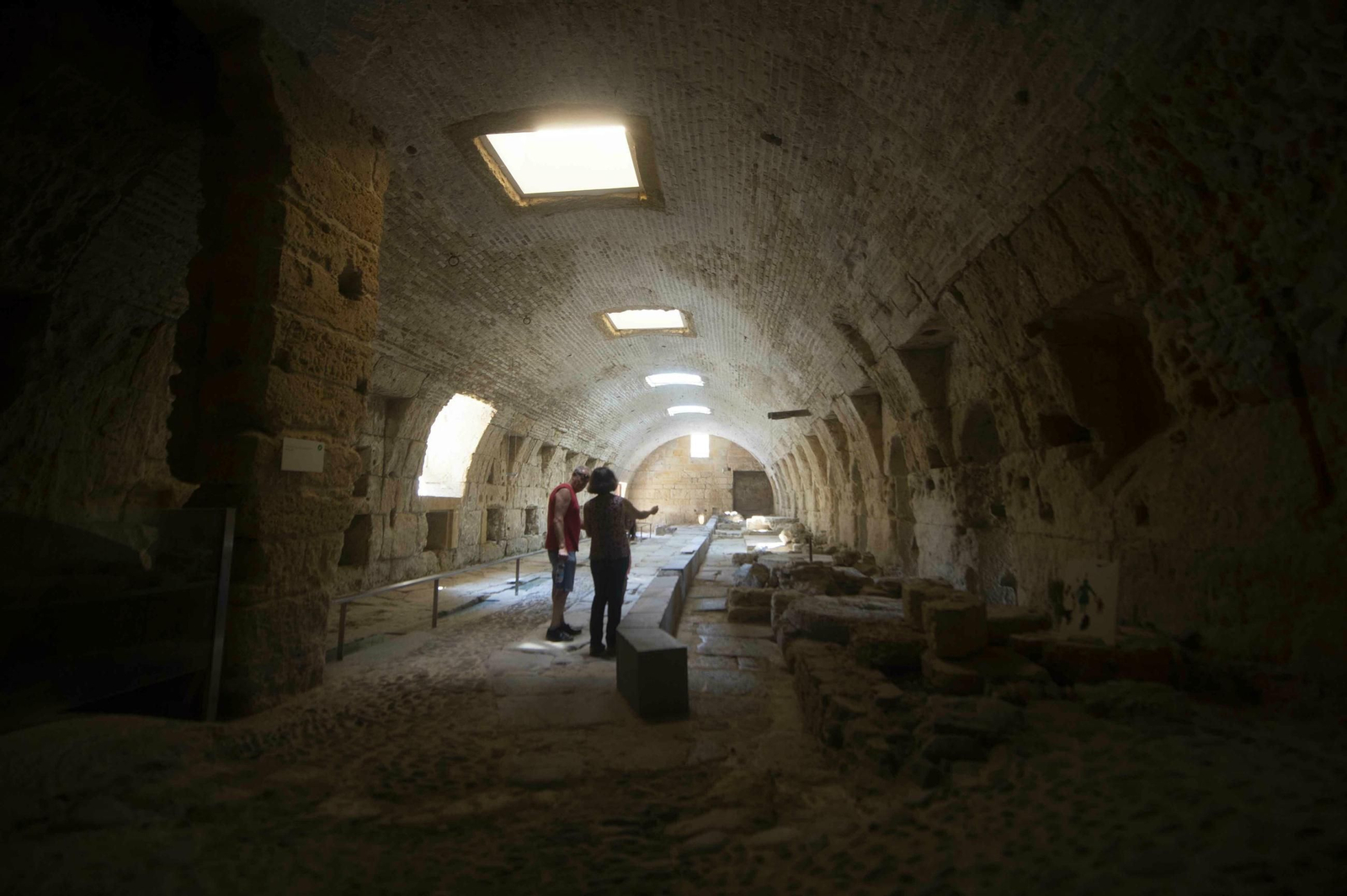 Visitantes en el Molino de Martos.
