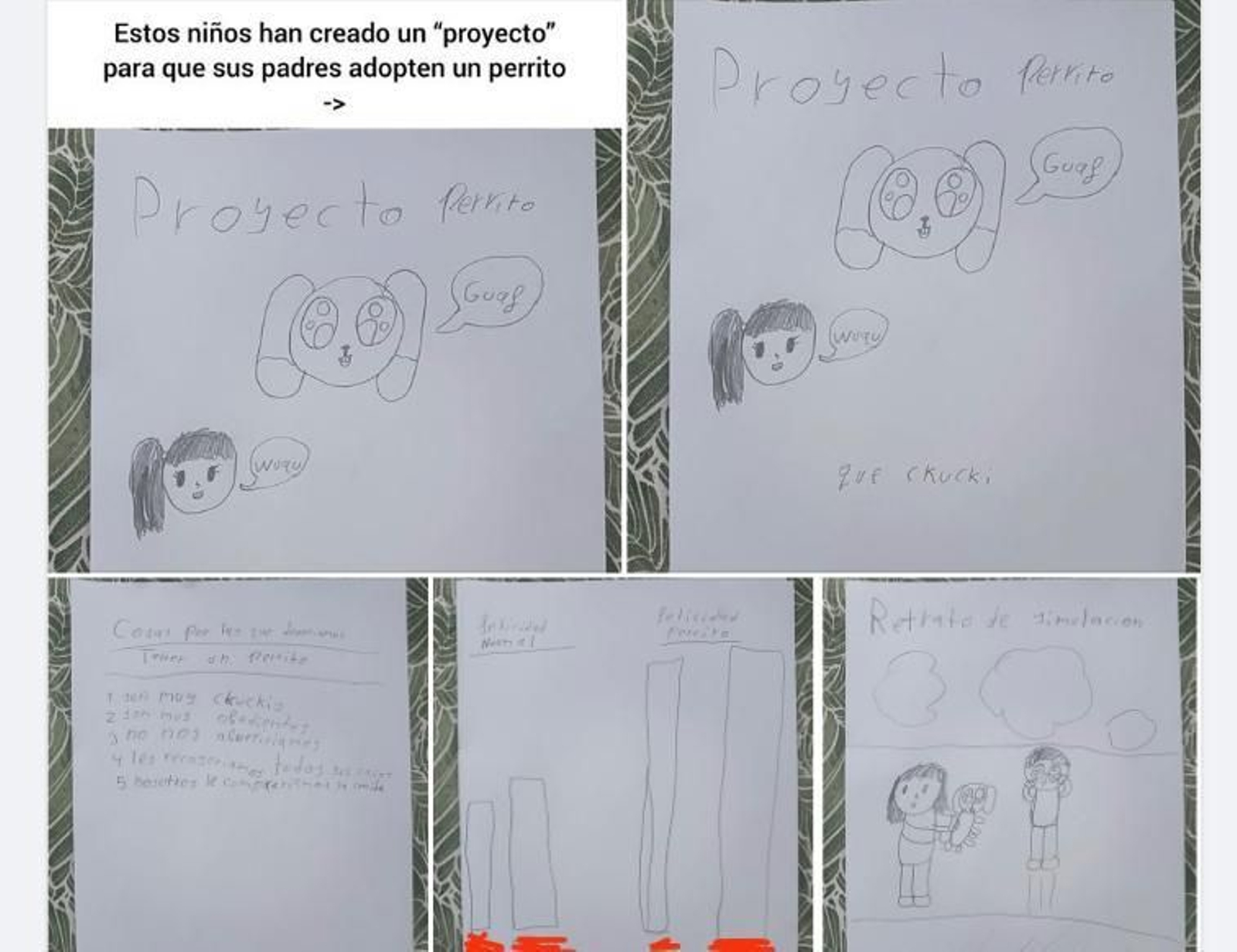 Unos niños crean un proyecto para conseguir que sus padres adopten un perro