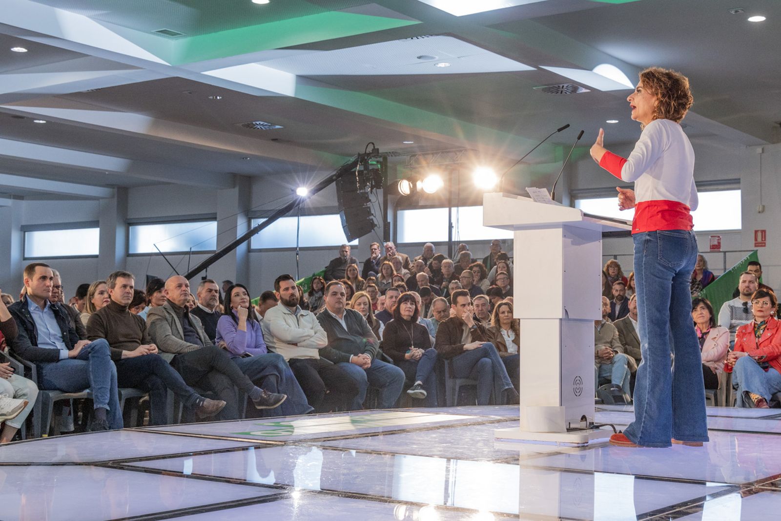 Acto en defensa de los servicios públicos para celebrar el 28F en Jaén