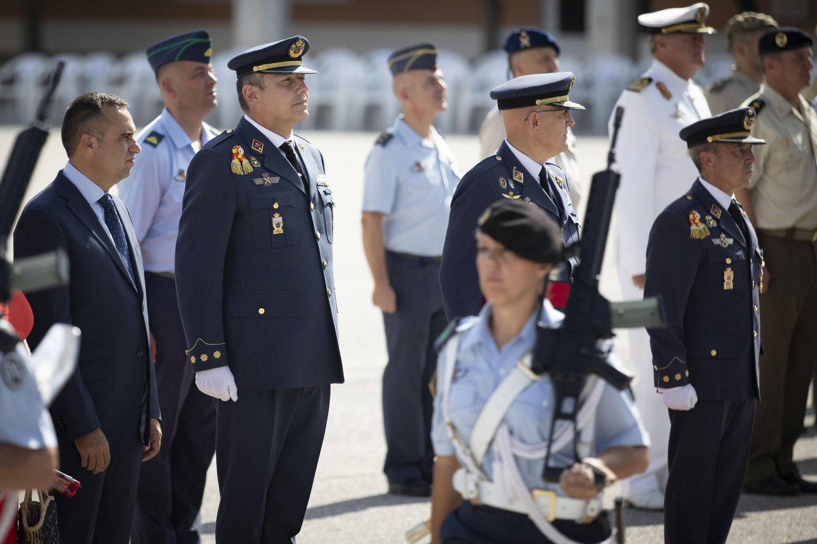 Así ha sido la toma de posesión como jefe de la Base Aérea de Armilla del coronel Miguel Durán Gálvez