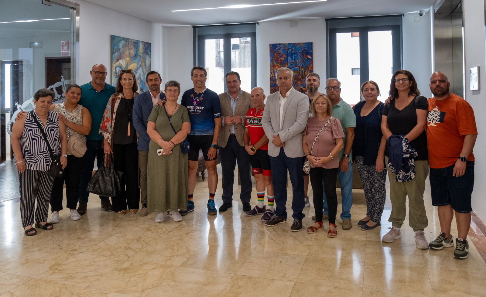 Recibimiento en Diputación.