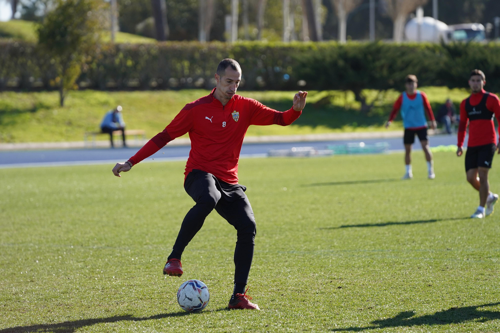 Entrenamiento del Almería, jueves 21