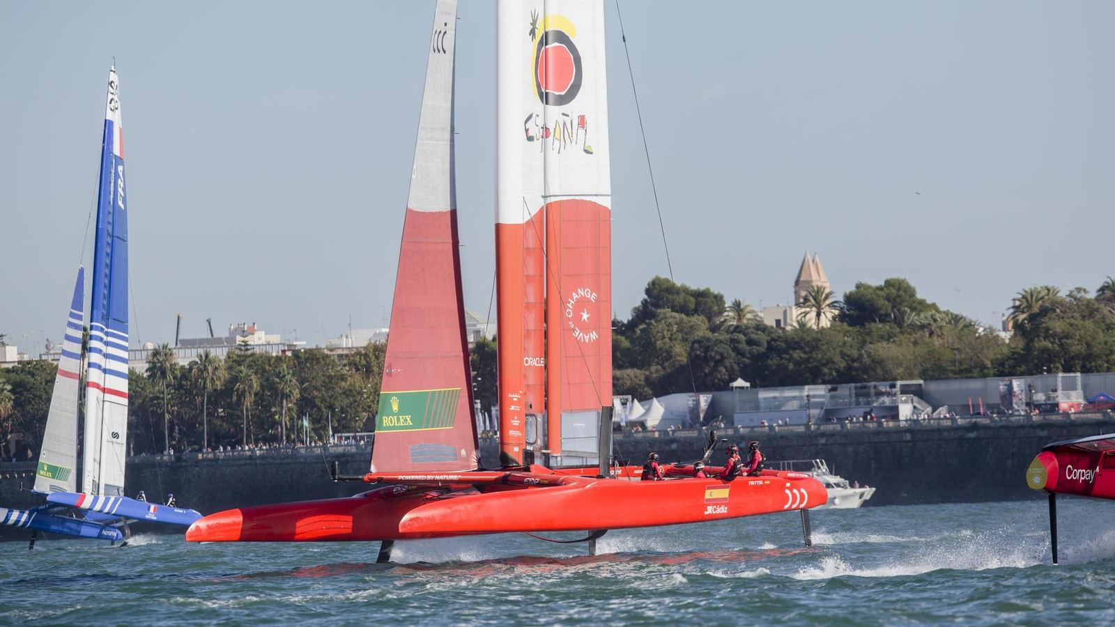 Las imágenes de la primera jornada de la SailGP en Cádiz