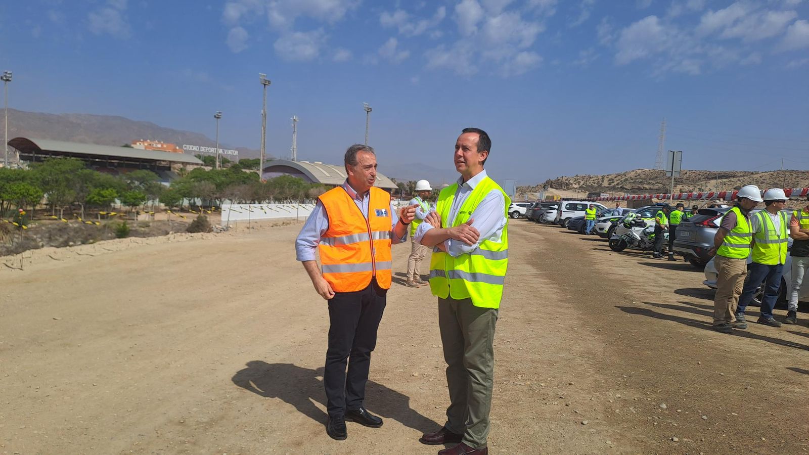 El jefe provincial de Tráfico, José María Méndez, y el subdelegado del Gobierno, José María Martín