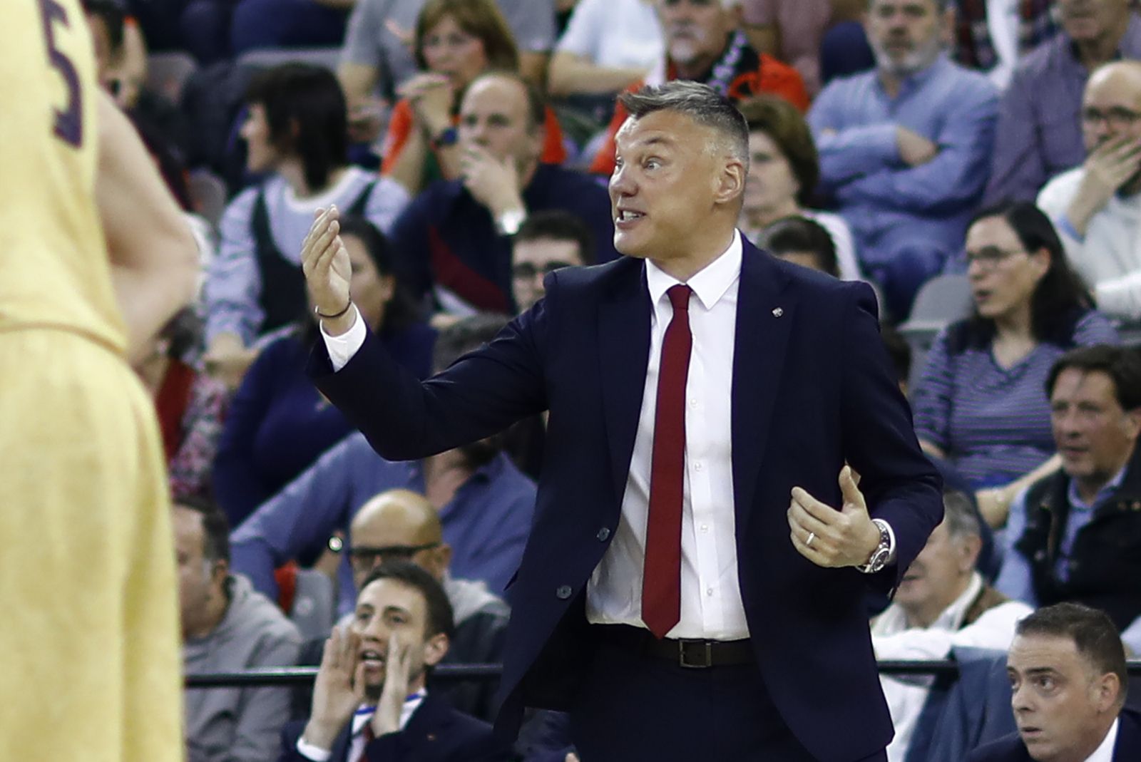Jasikevicius, en el choque de este miércoles