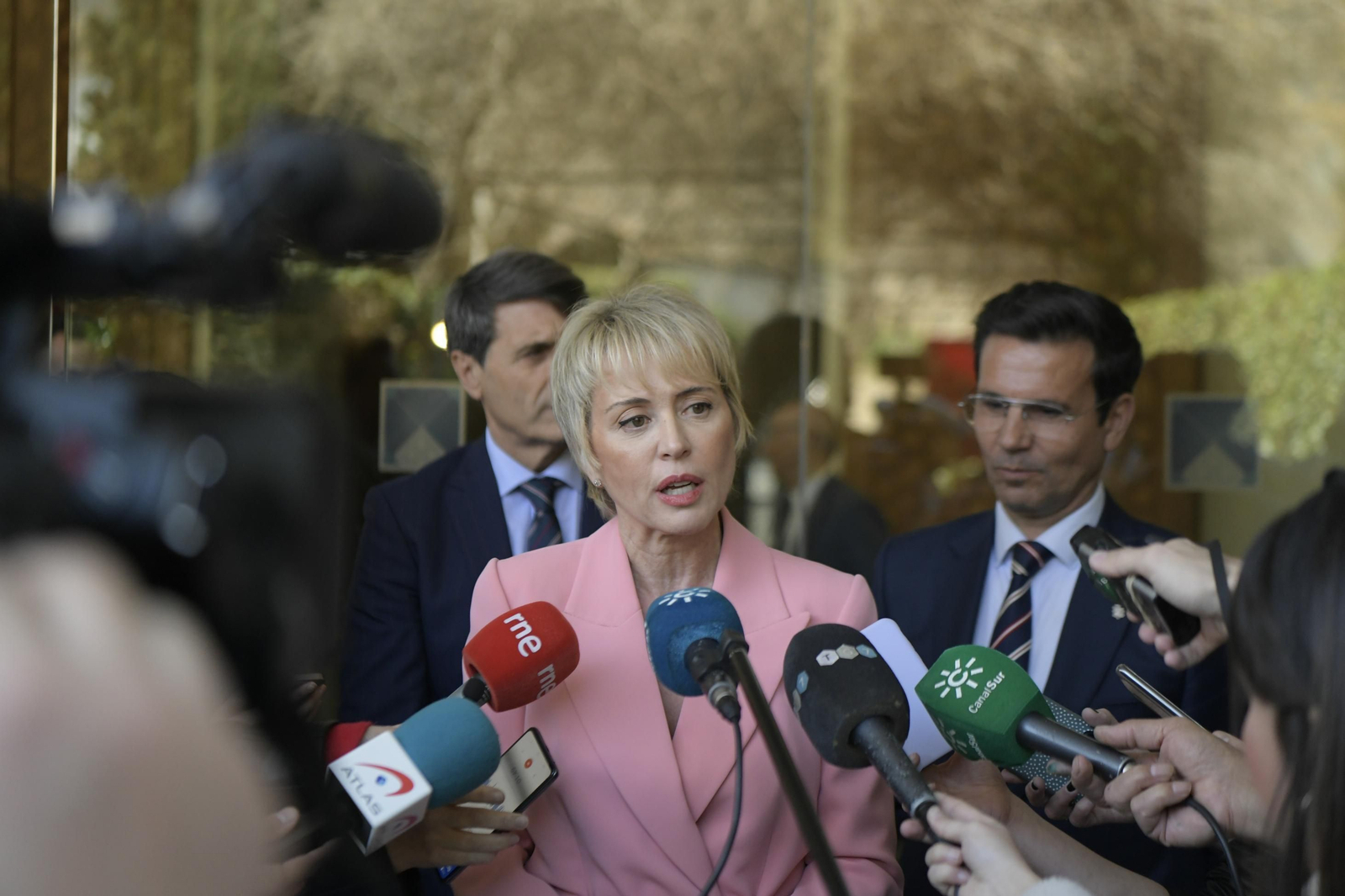 Carmen Artigas durante una visita a Granada.