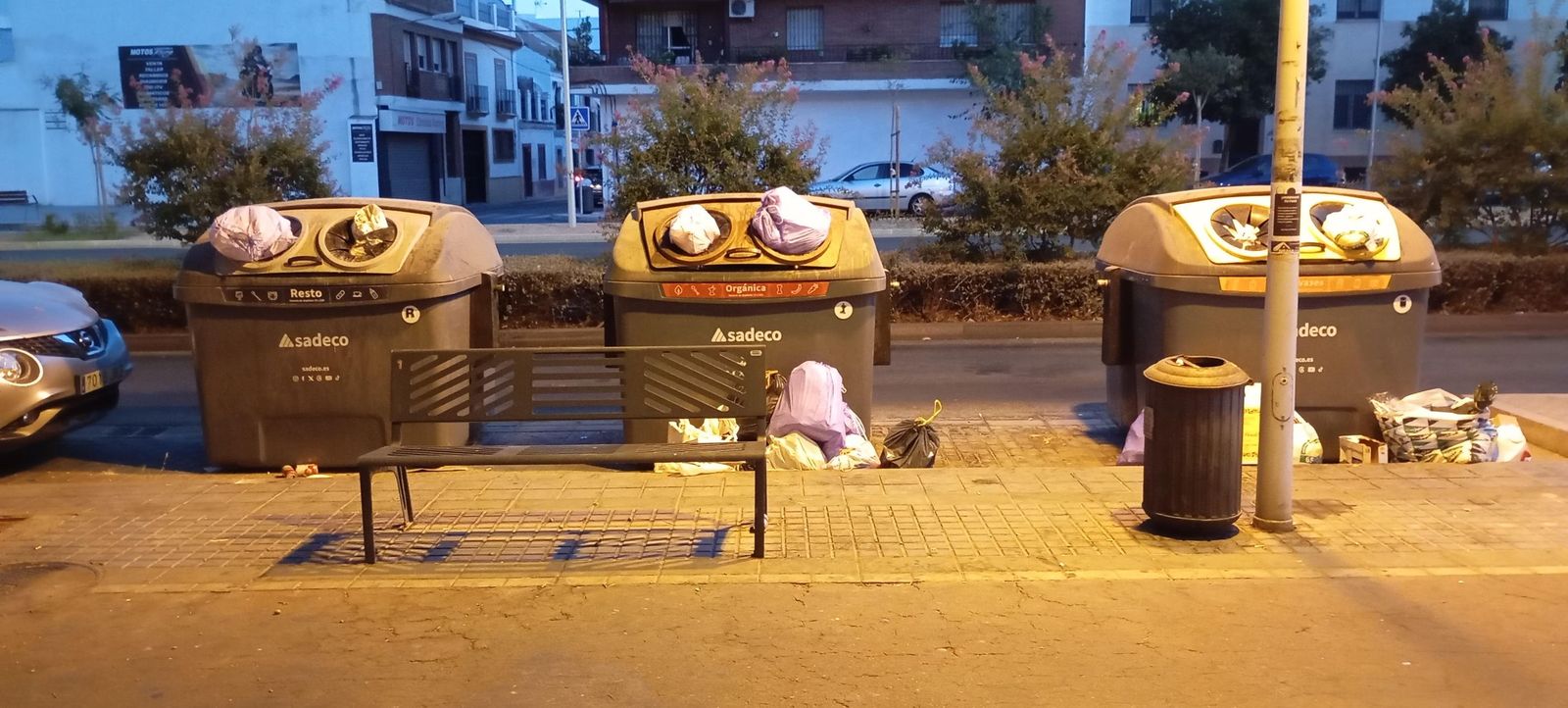 Contenedores de la avenida de Trassierra.