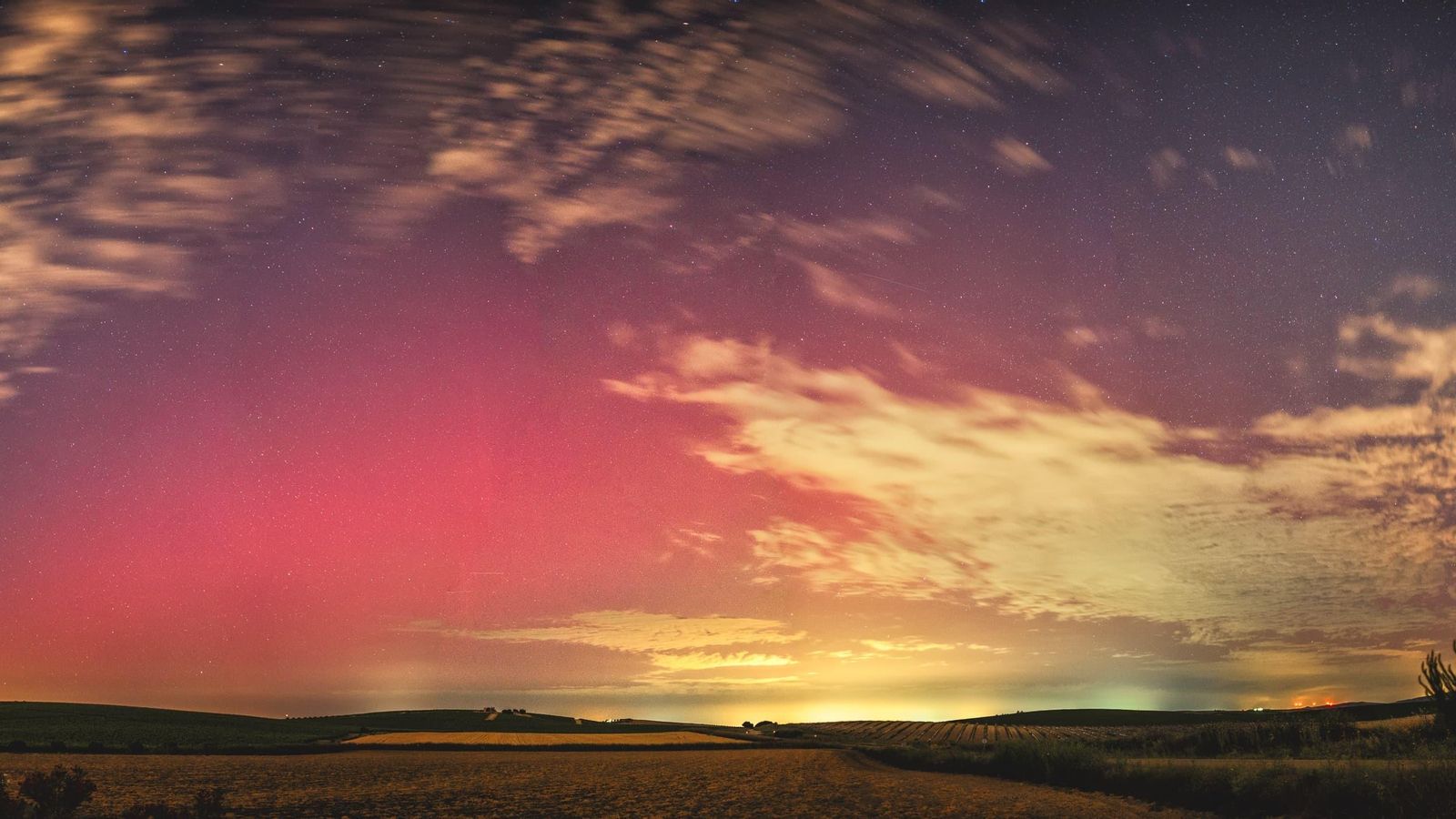 Otra instantánea de la aurora boreal.