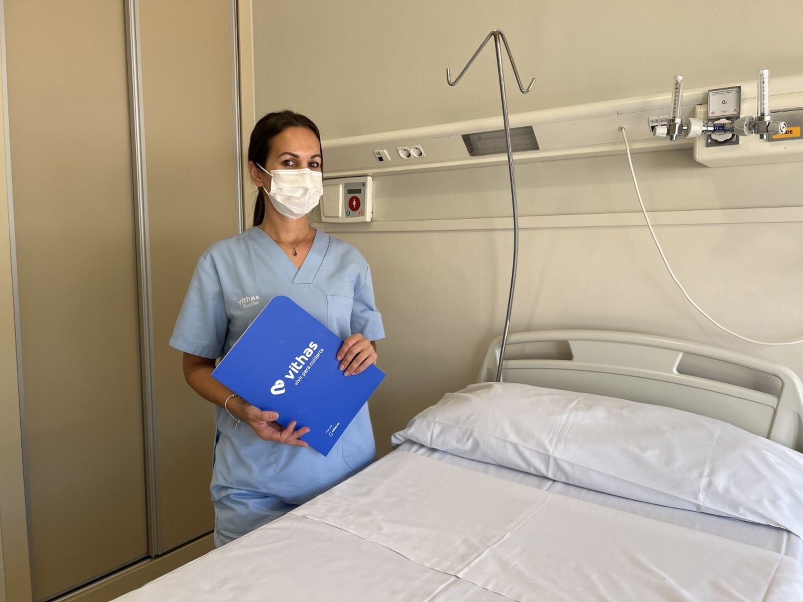 Miriam Molina, alumna de Implika, durante sus prácticas.