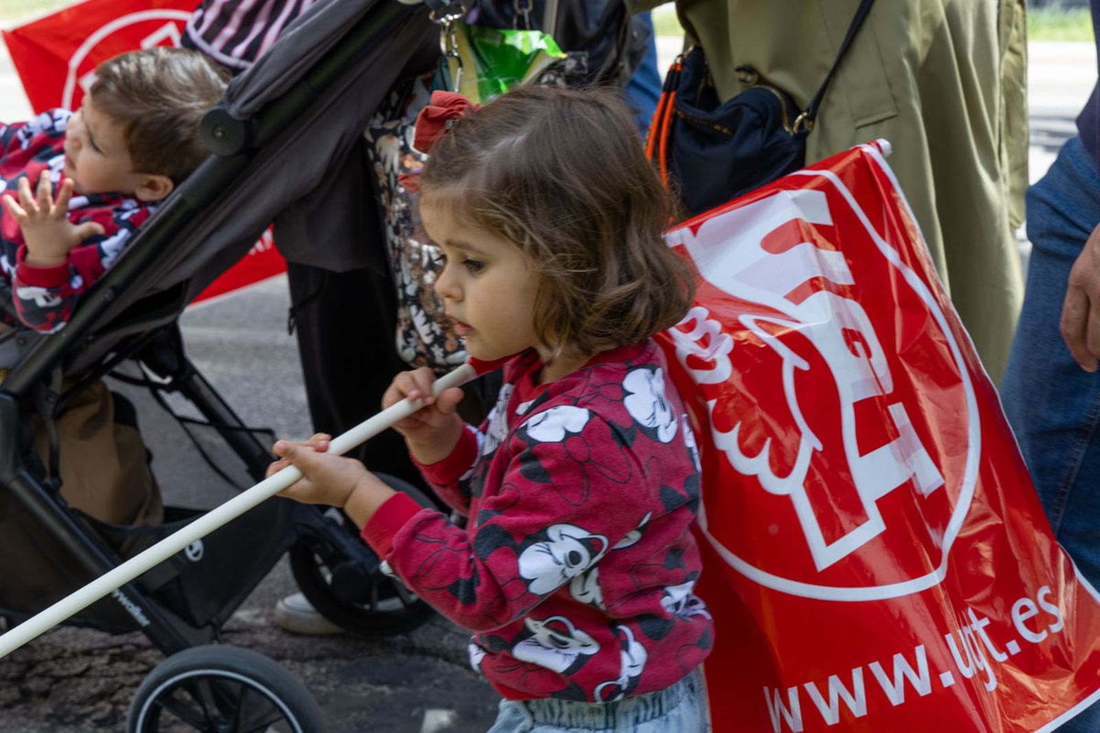 Manifestación convocada por el 1º de Mayo