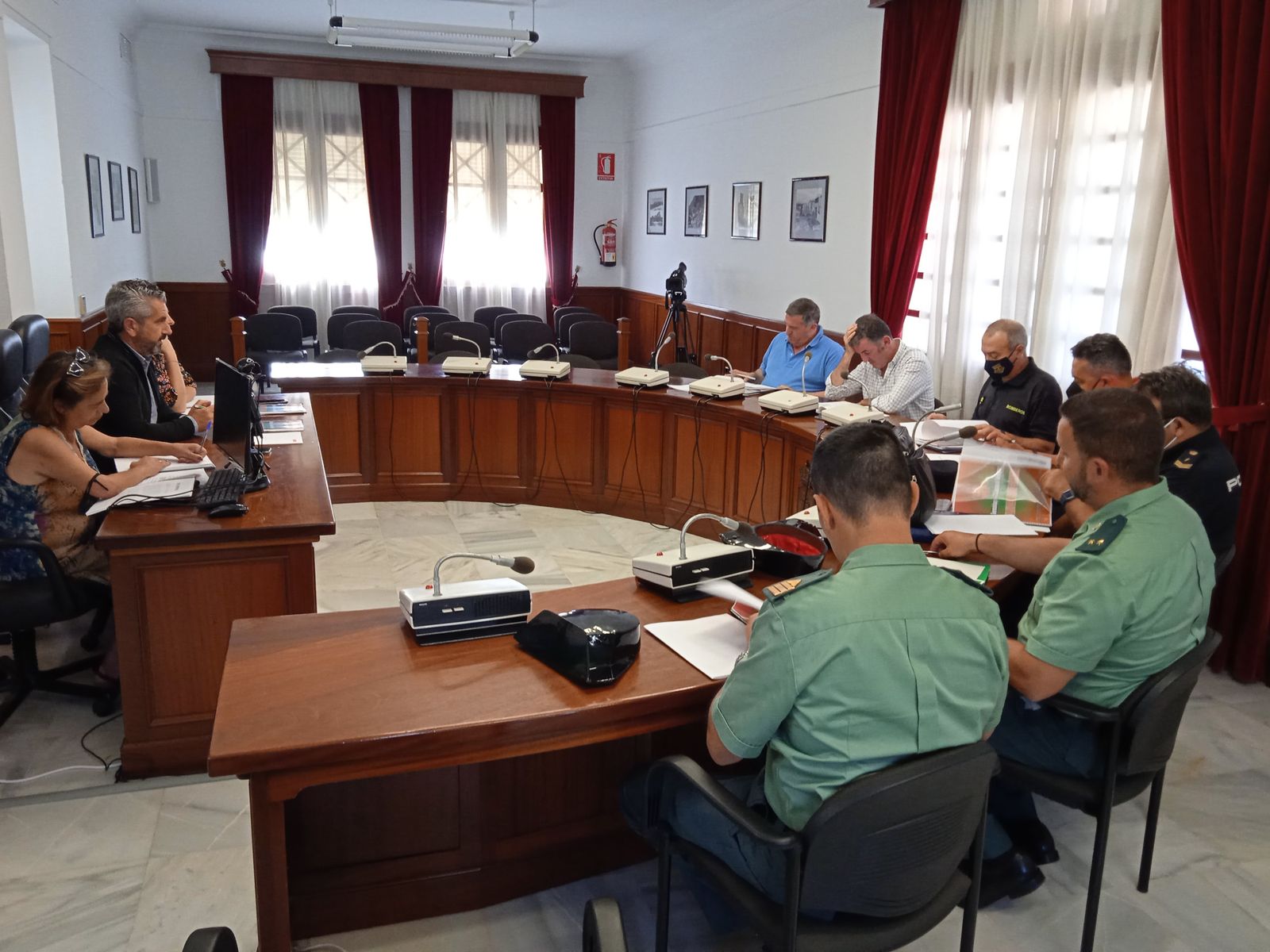 El alcalde presidió la Junta Local de Seguridad celebrada en el Ayuntamiento.