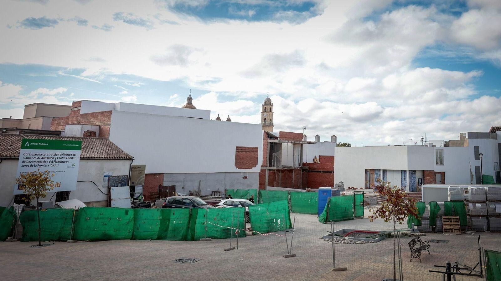Las obras del Museo del Flamenco se encuentran paralizadas desde hace más de un año.