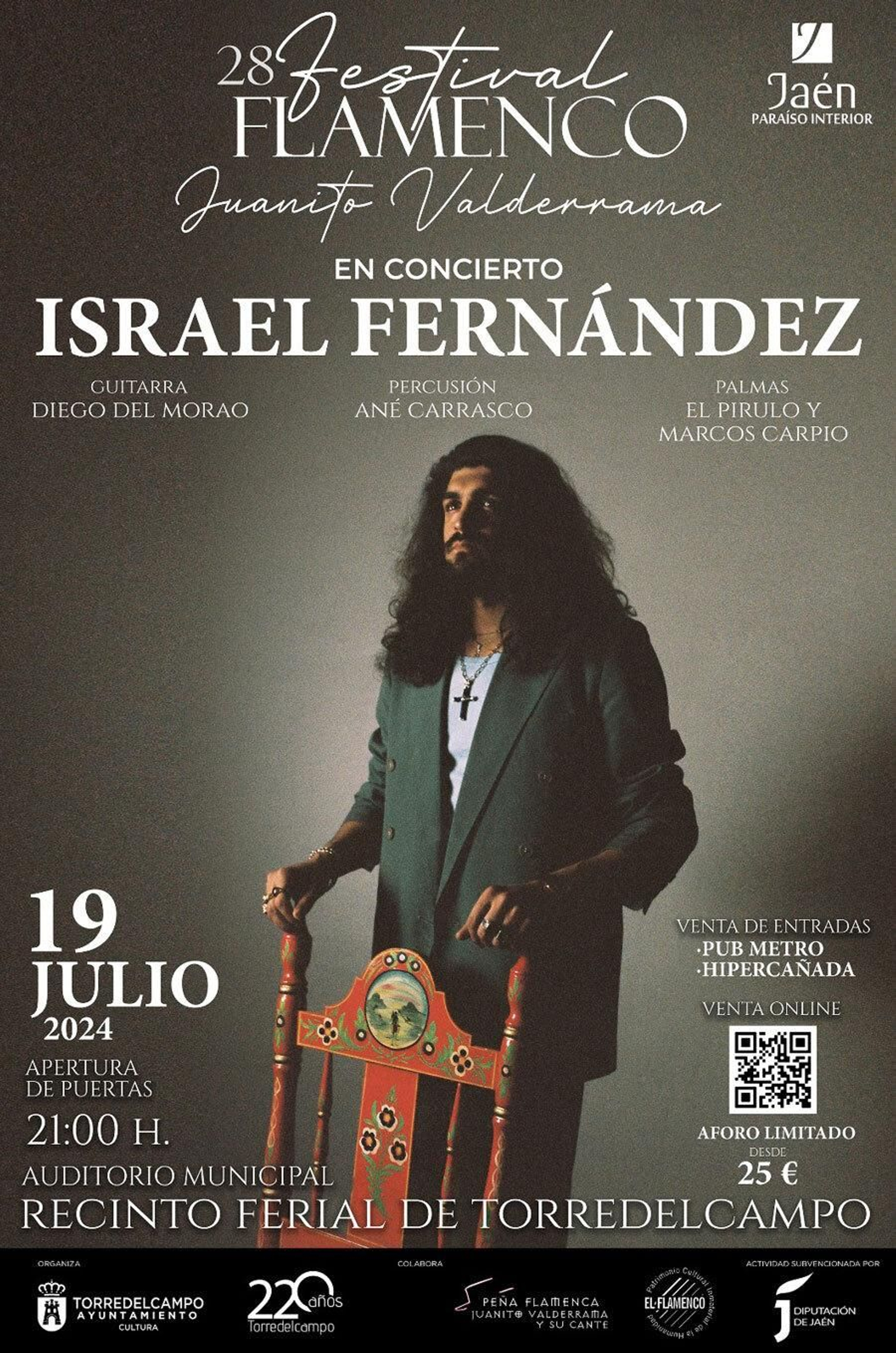 Tras girar por todo el mundo, Israel Fernández llega en julio a Torredelcampo.