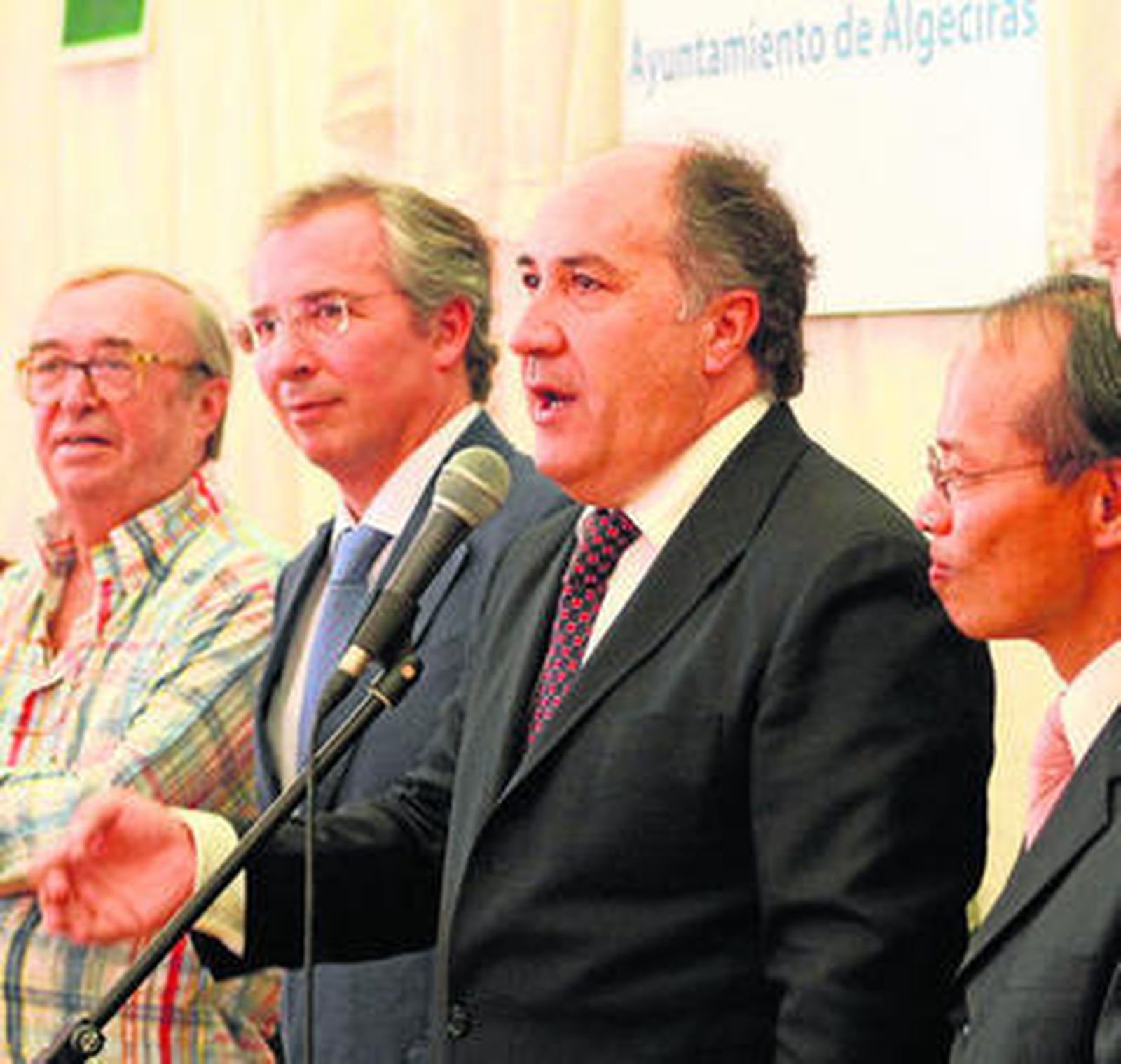 Oneto, De Torre, Landaluce y Ching-Shan Hou, ayer.