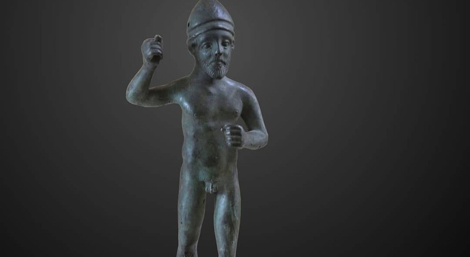 Imagen de la pieza conocida como el guerrero de Cádiz