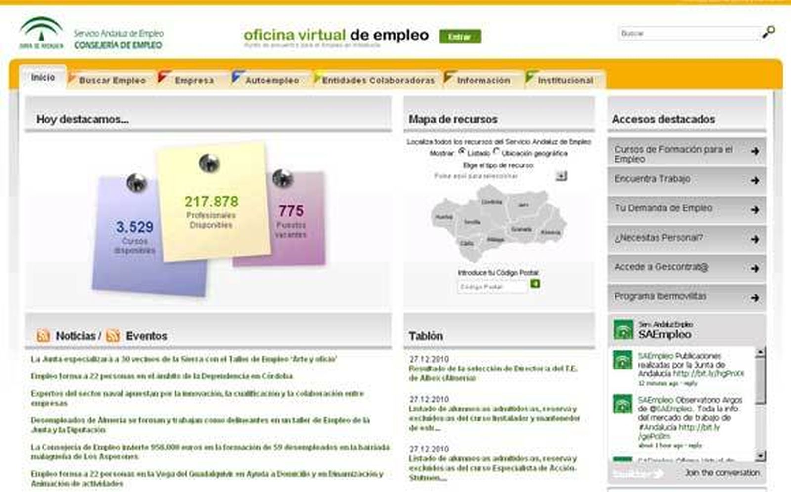 El SAE gestiona 824.674 citas previas desde octubre
