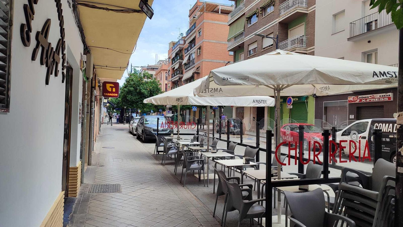 La churrería se encuentra en un sitio incomparable.