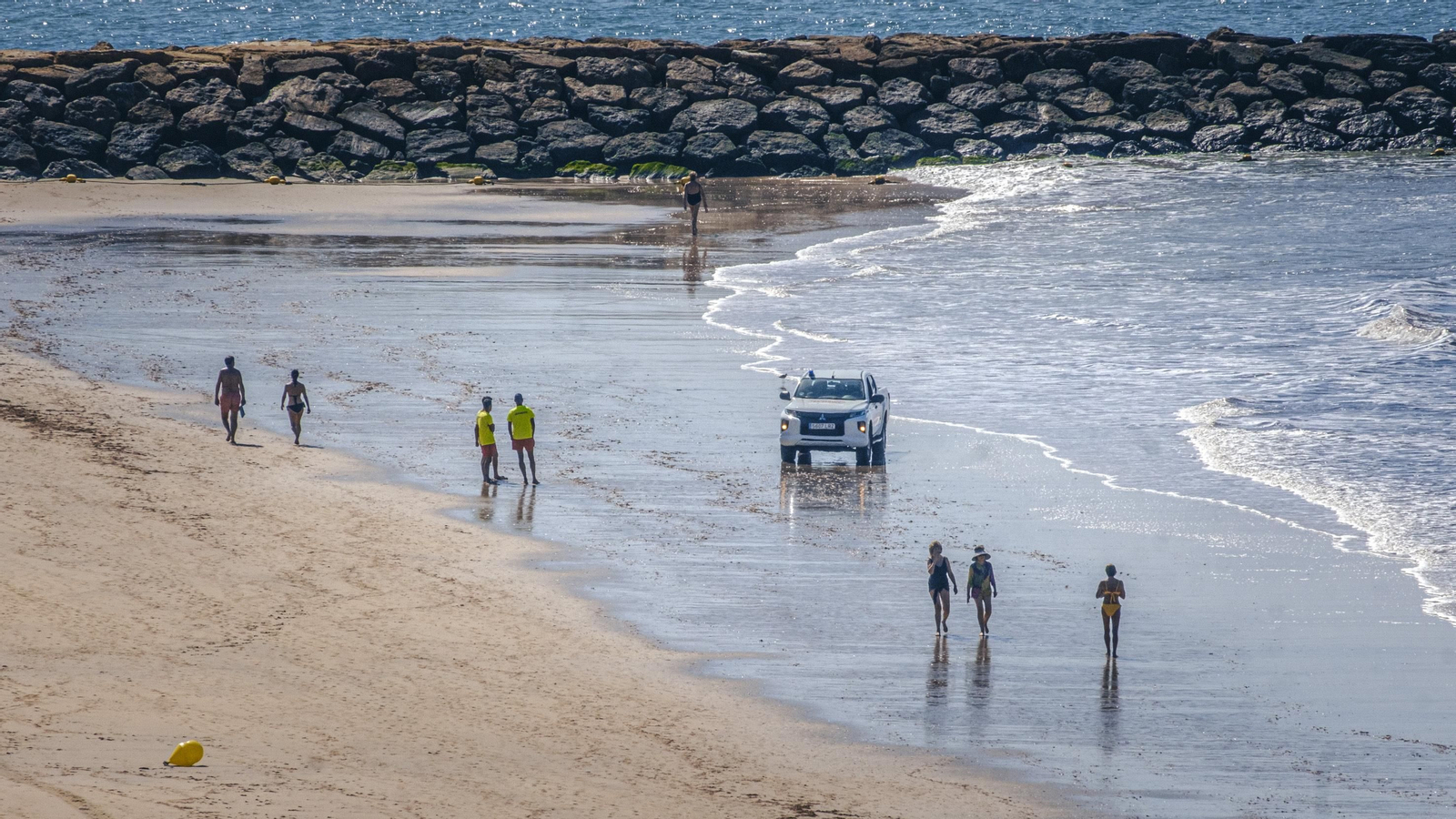 La playa de Fuentebravía.