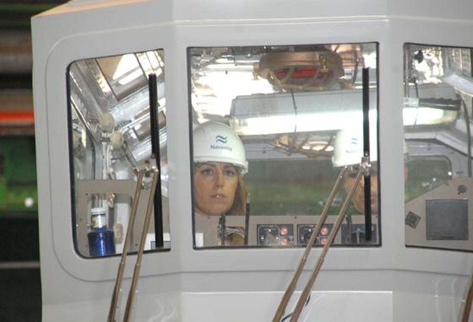 Díaz también visitó el astillero de San Fernando.

Foto: Rioja