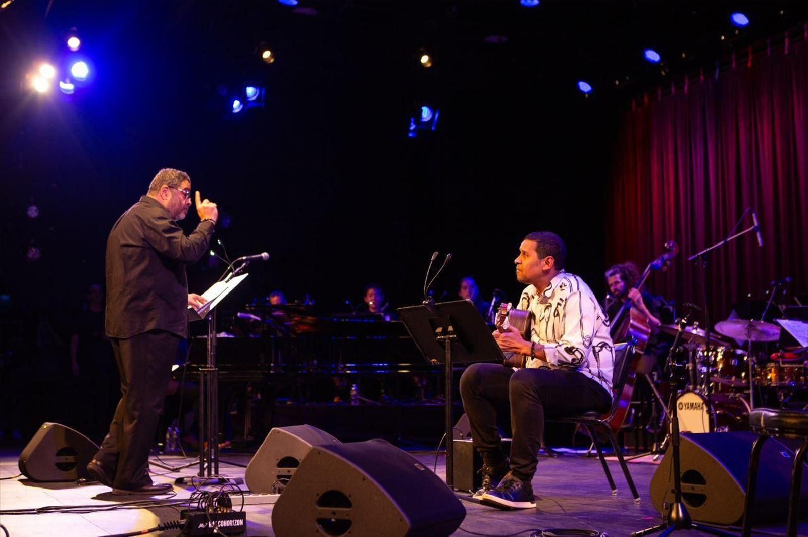Un momento del recital de Arturo O'Farrill en el teatro Symphony Space de Nueva York.