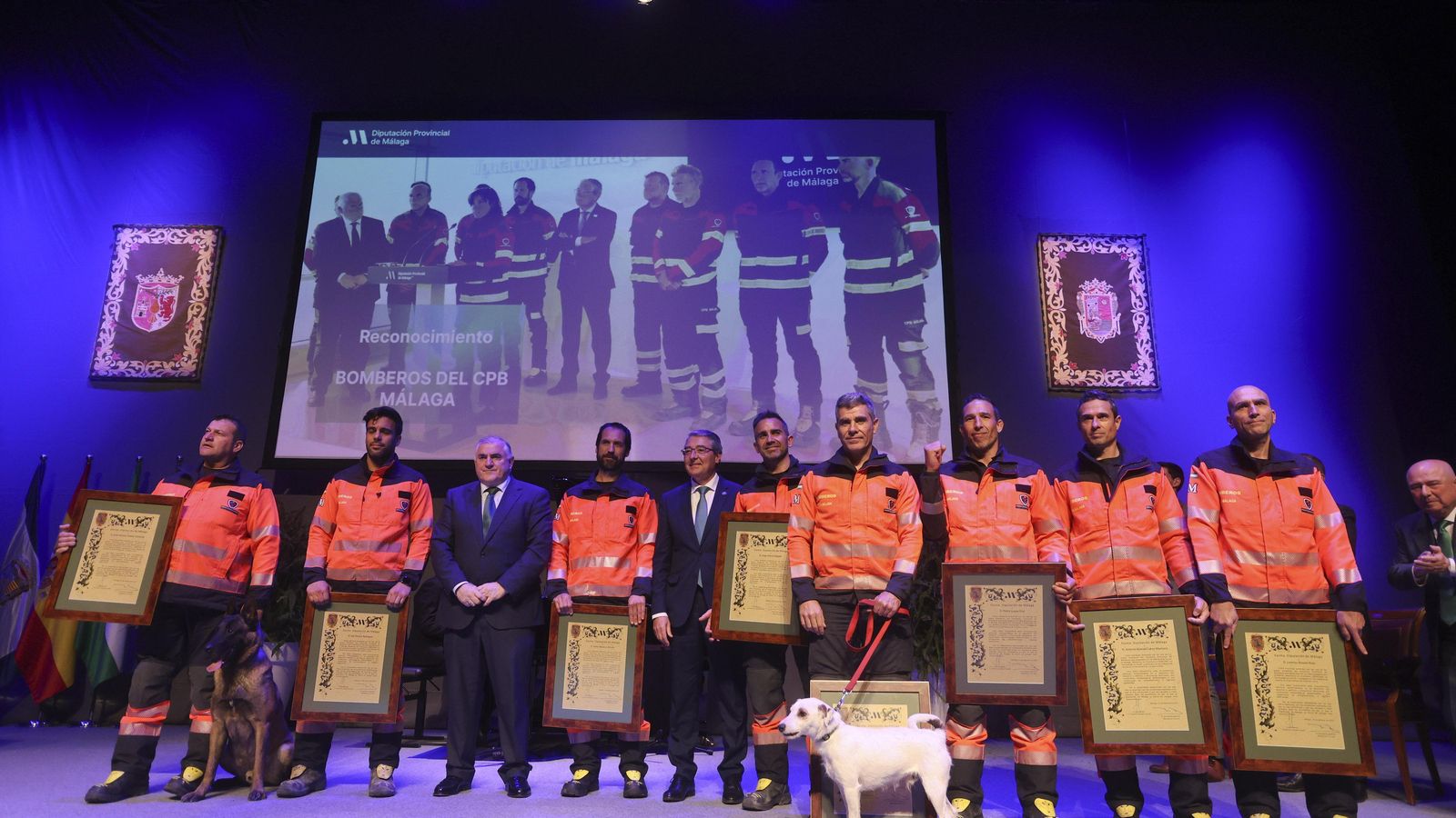 Bomberos del CPB de Málaga que han colaborado en las labores de rescate en Turquía.