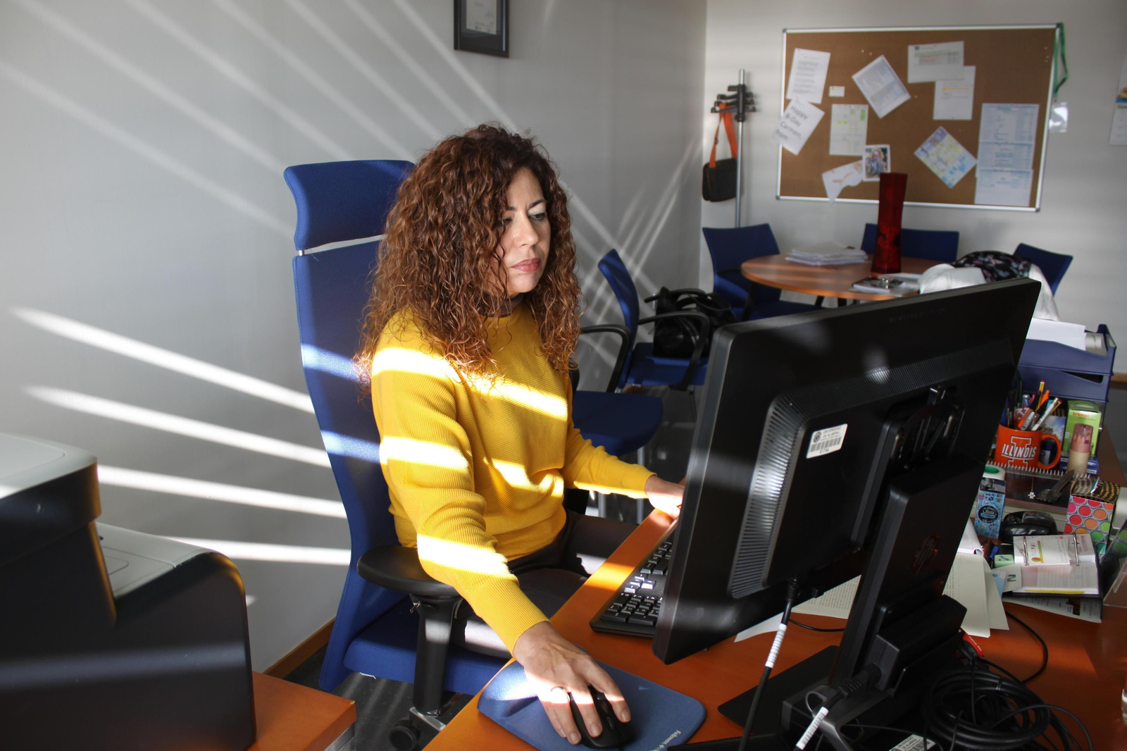 Carmen Pozo, responsable de Dirección General de Calidad de la UAL, ha atendido a Diario de Almería en su despacho.