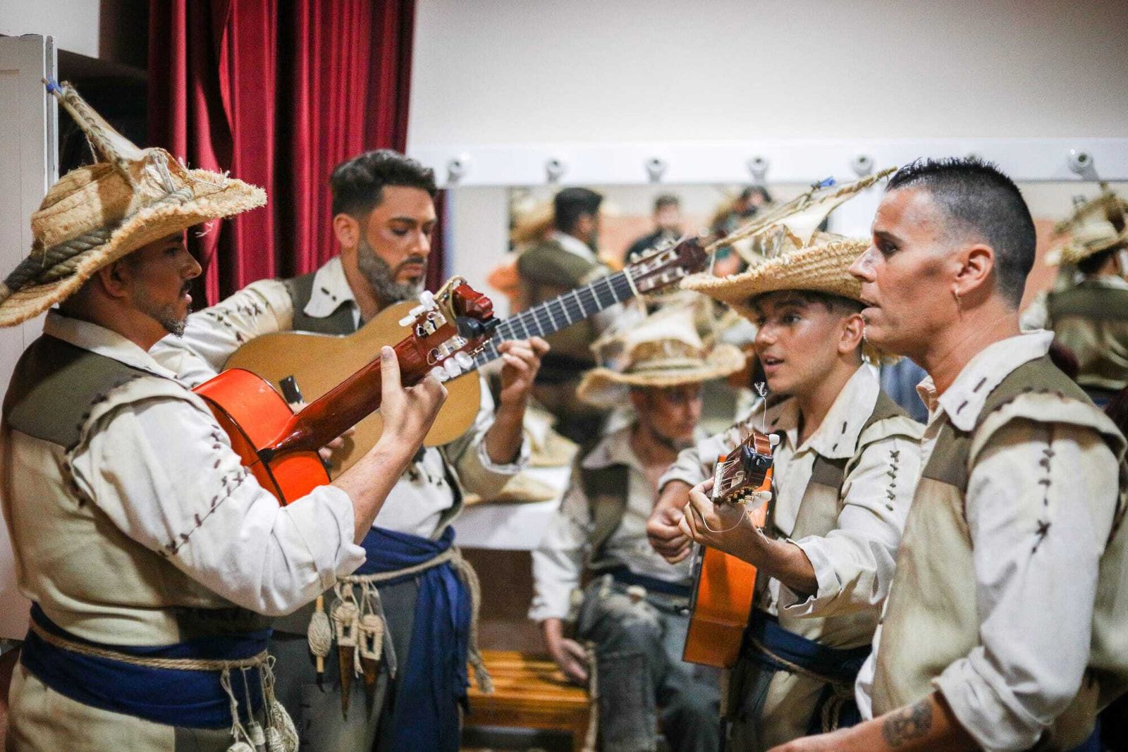 Ambiente en camerinos