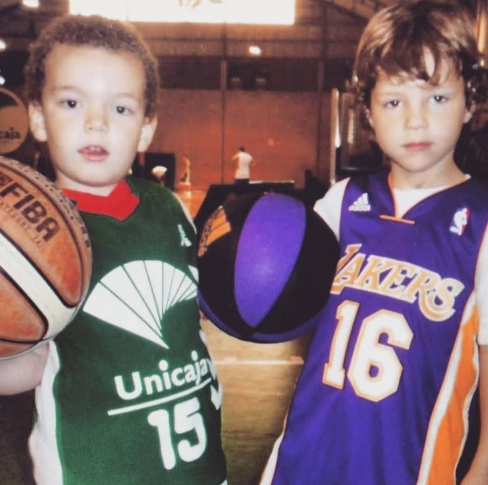 Manuel Trujillo y Mario Saint-Supéry, de niños en Los Guindos.