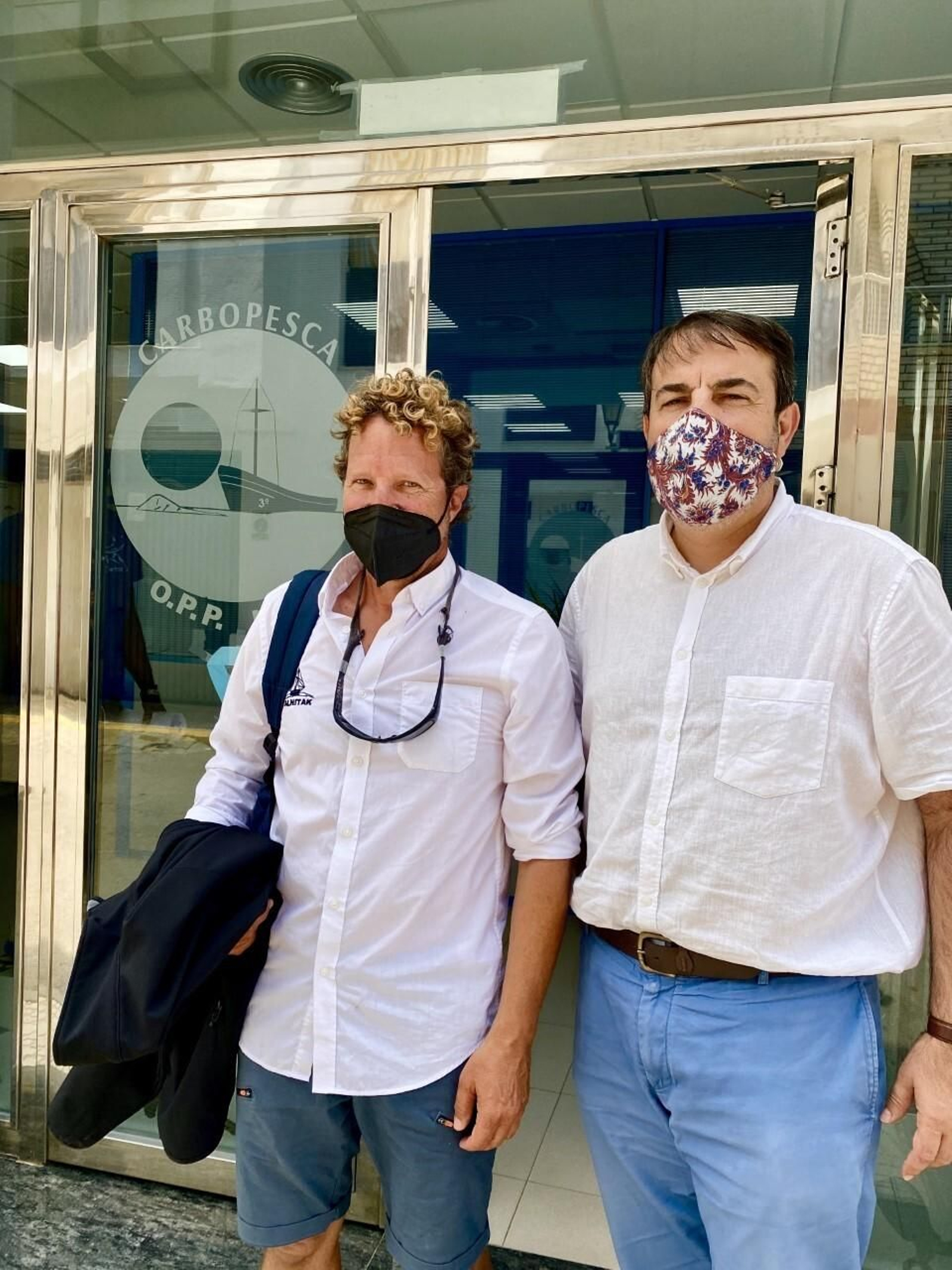 Ricardo Sagarminaga, co-fundador de Alnitak, y Pedro Hernández, gerente de Carbopesca