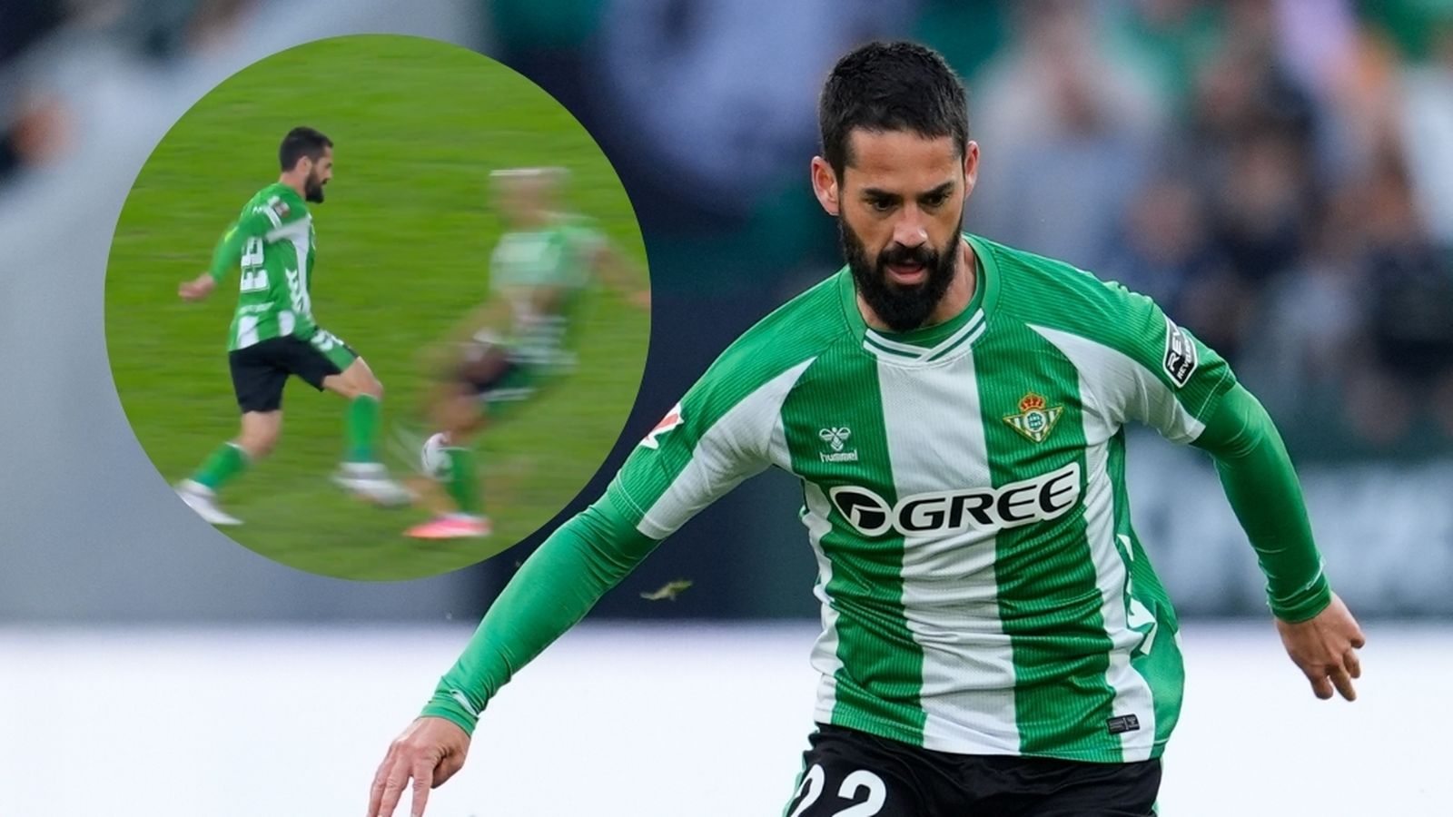 Isco hace una broma sobre su golpe con Amrabat