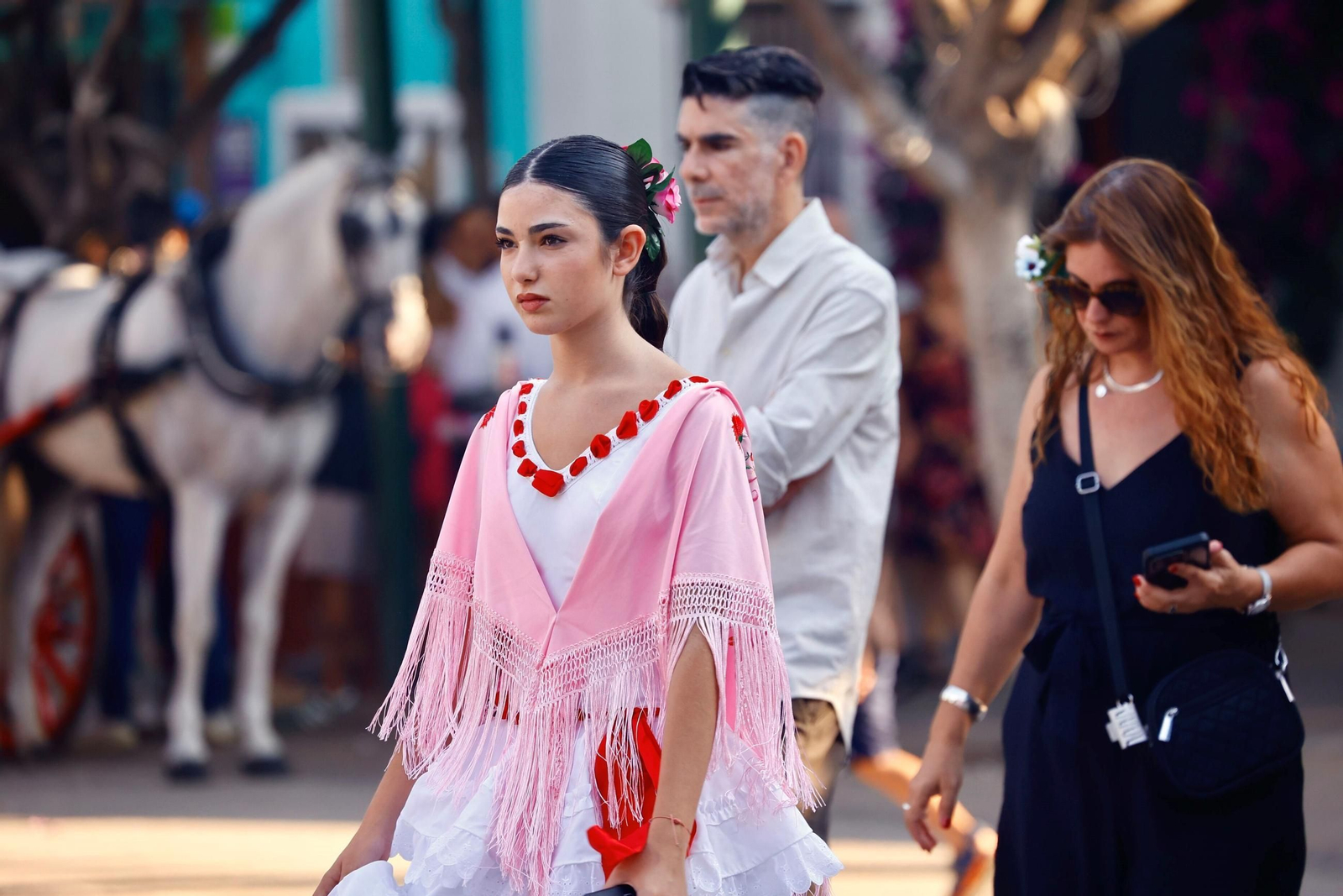 El ambiente en el Real de la Feria de Málaga este viernes, en imágenes