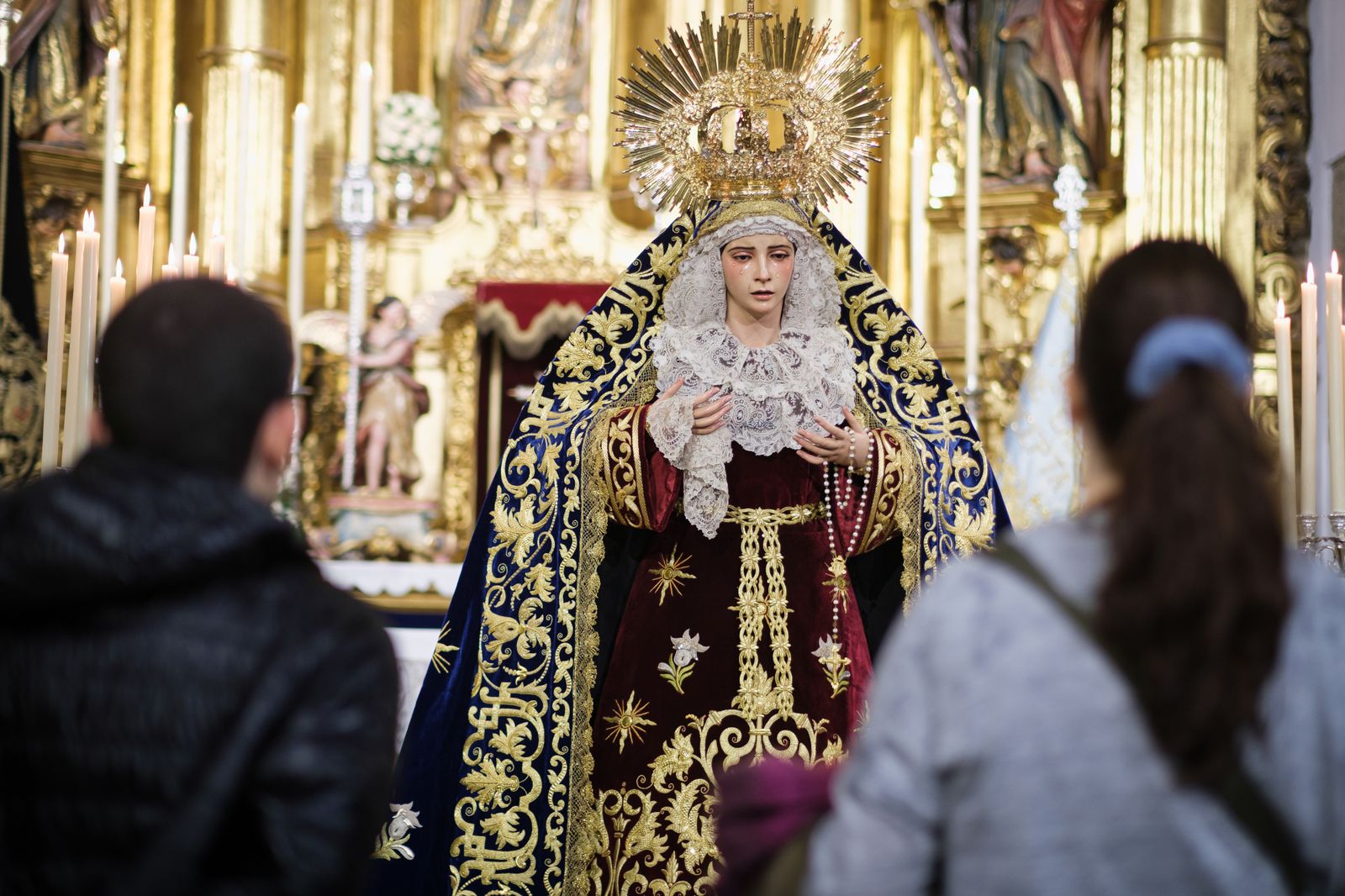 Las imágenes de la veneración a la Virgen de las Penas de Santa Marta