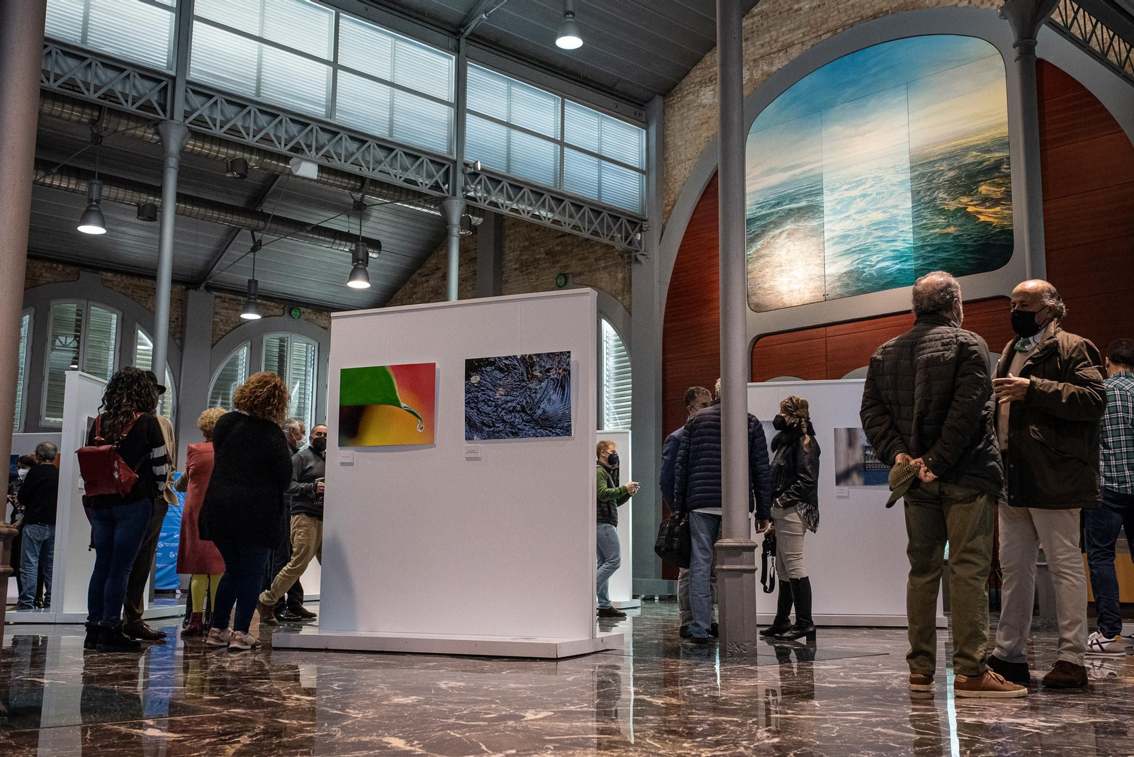 Inauguración de la exposición "El Agua y el Puerto" en imágenes