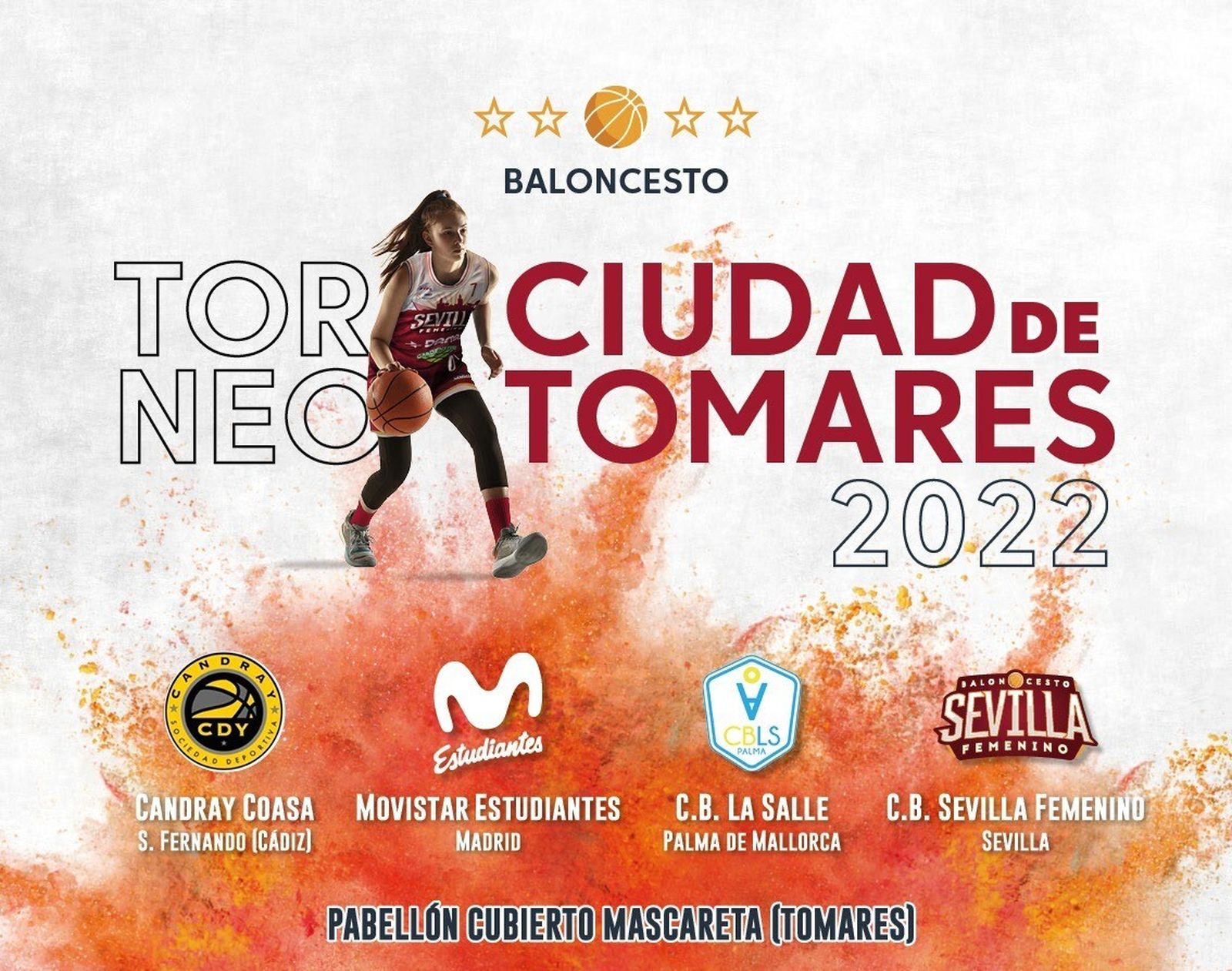 Cartel del torneo que se juega en Tomares.