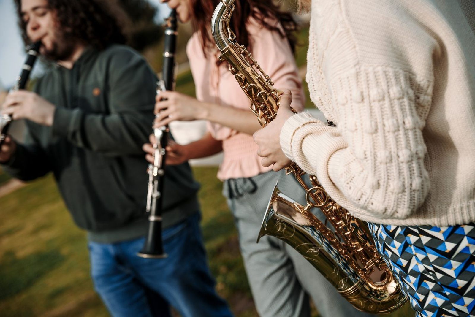 Músicos de la OSFE durante uno de sus ensayos.