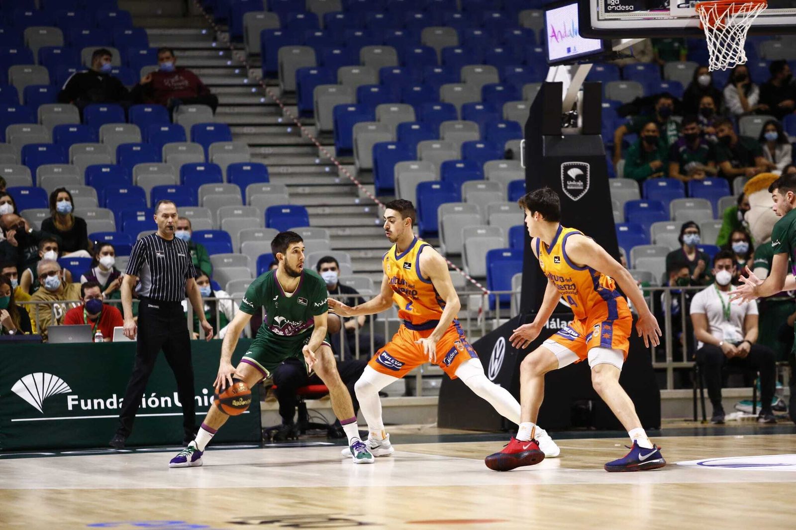 Una imagen del último Unicaja - Valencia Básket.