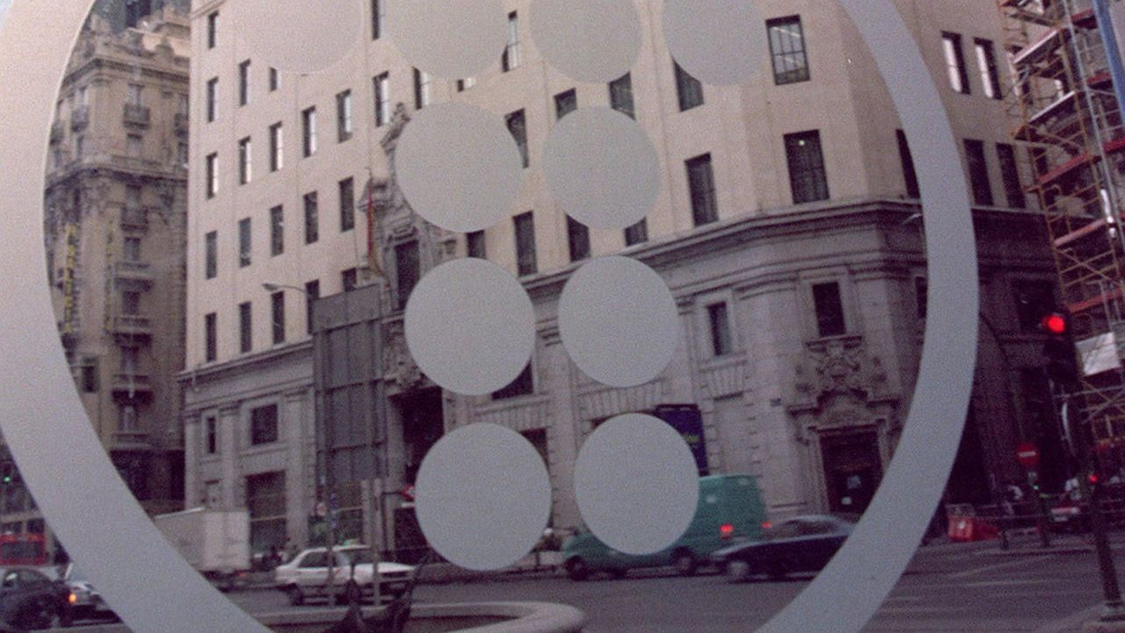 Edificio de Telefónica en la Gran Vía de Madrid.